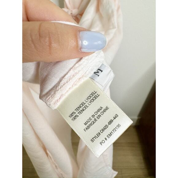 Anthropologie Cloth & Stone Light Pink Tie Dye Sode Slit Maxi Dress Medium - Picture 5 of 7